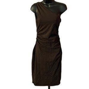 Victoria’s Secret Small Bra Tops Brown One Shoulder Dress